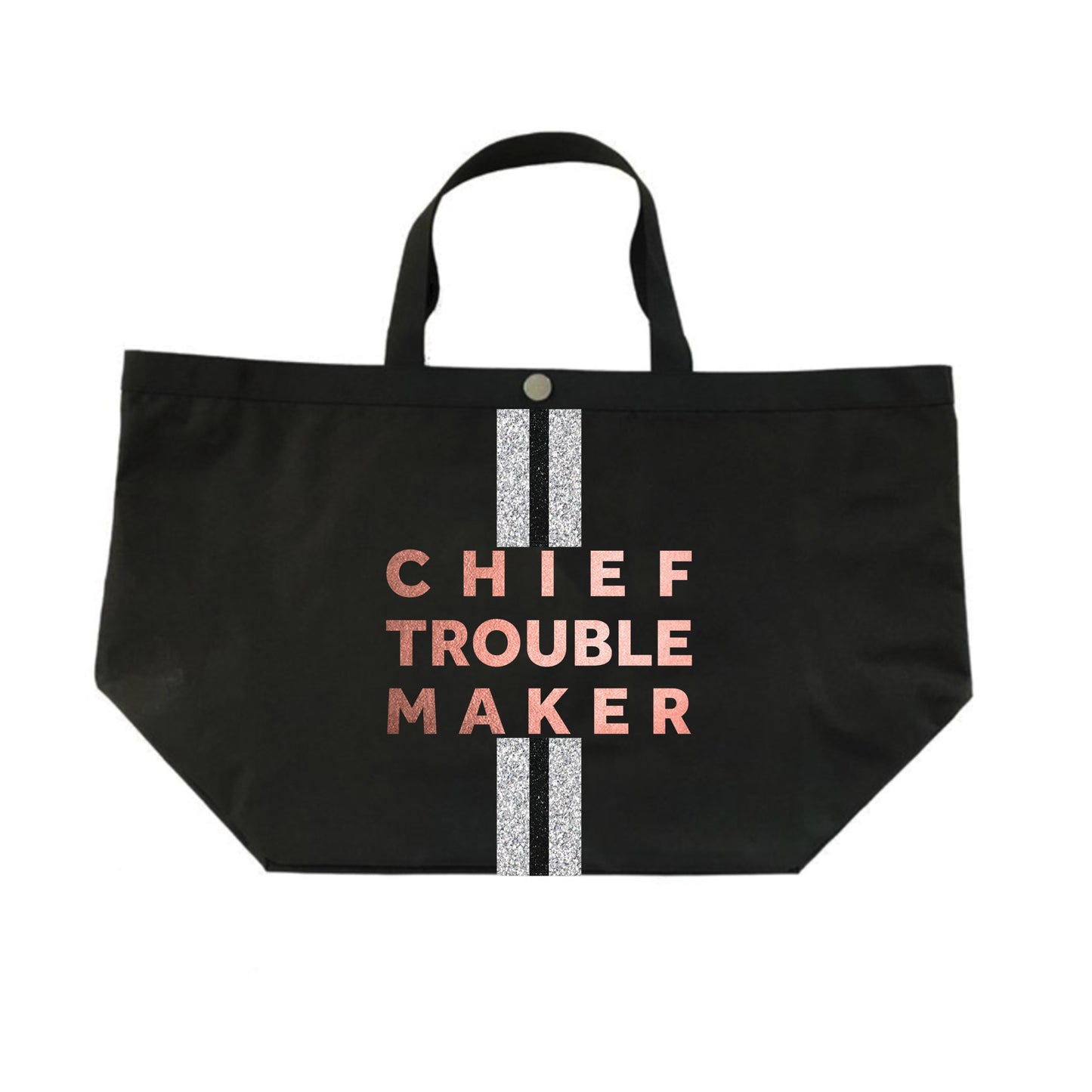 Chief Troublemaker Tote in Rose Gold