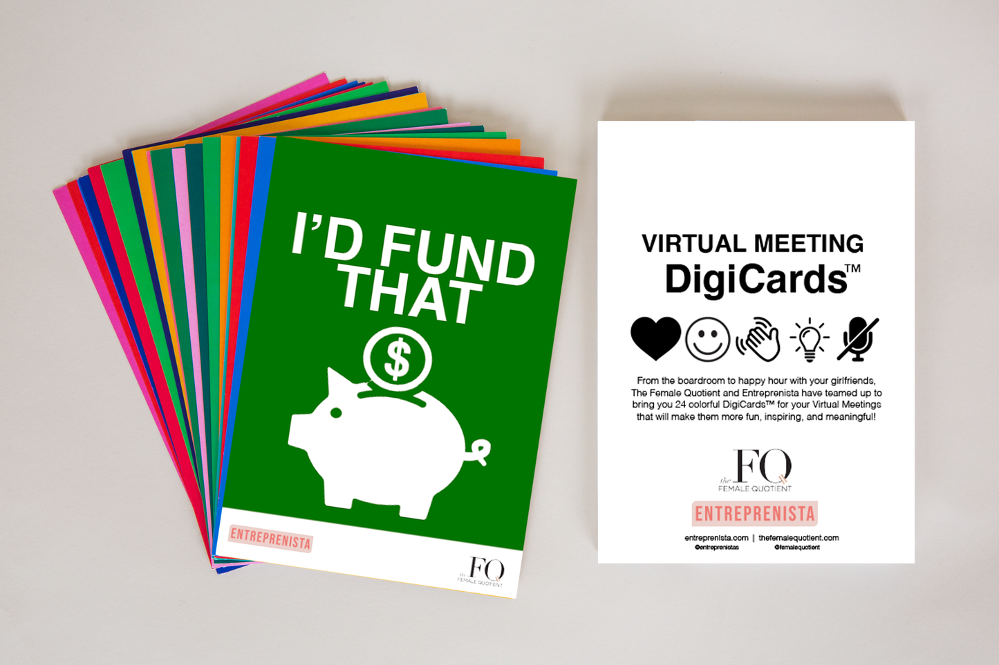 The FQ x Entreprenista Virtual Meeting Digicards™